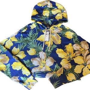 Floral print Polo Hoodie. Brand new with tags